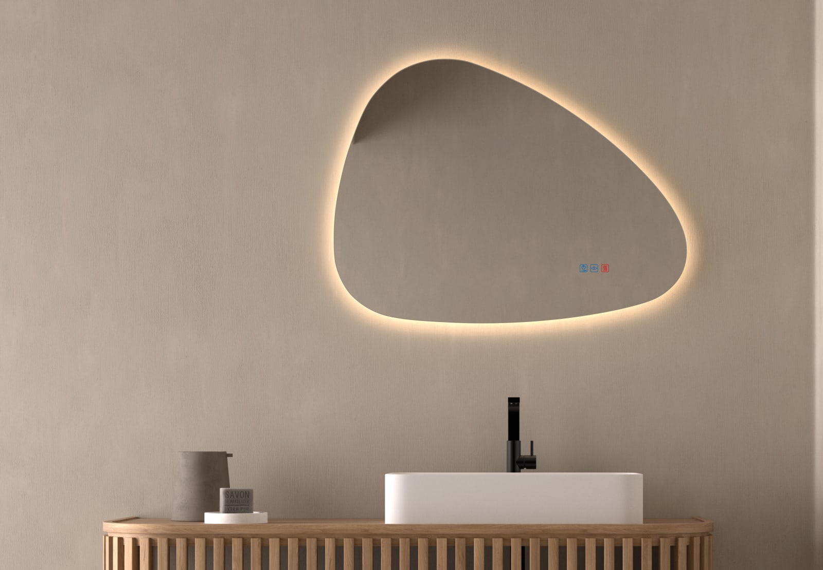 Espejo de baño con luz LED Bruntec Trion Principal 0