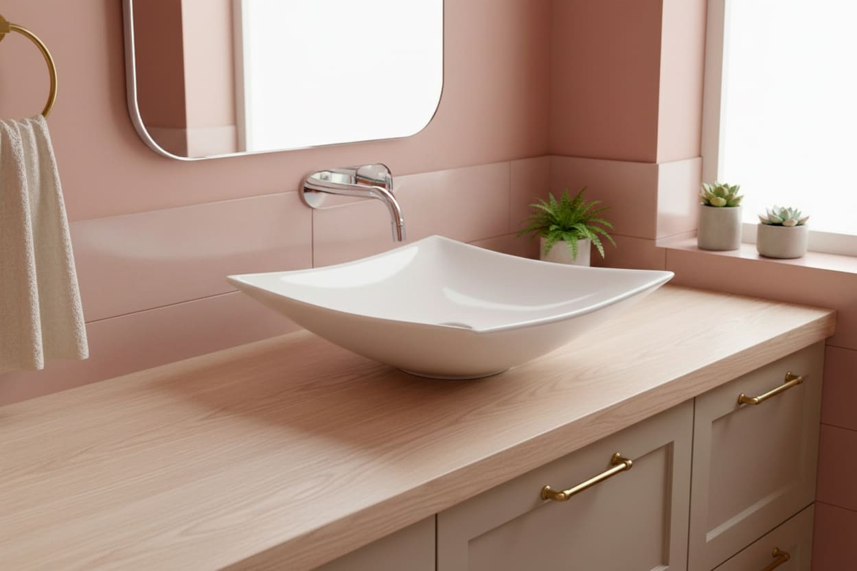 Lavabo sobre encimera Bruntec Kubic Principal 0