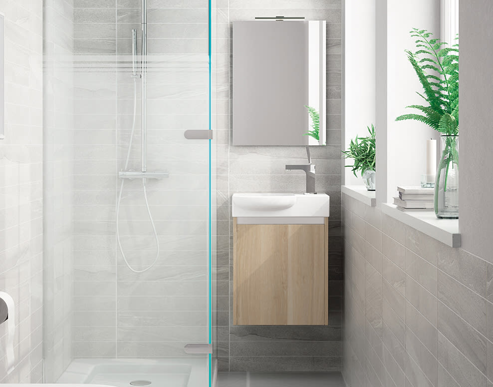 Conjunto mueble de baño fondo reducido 25 cm Ávila Dos Slim Principal 0