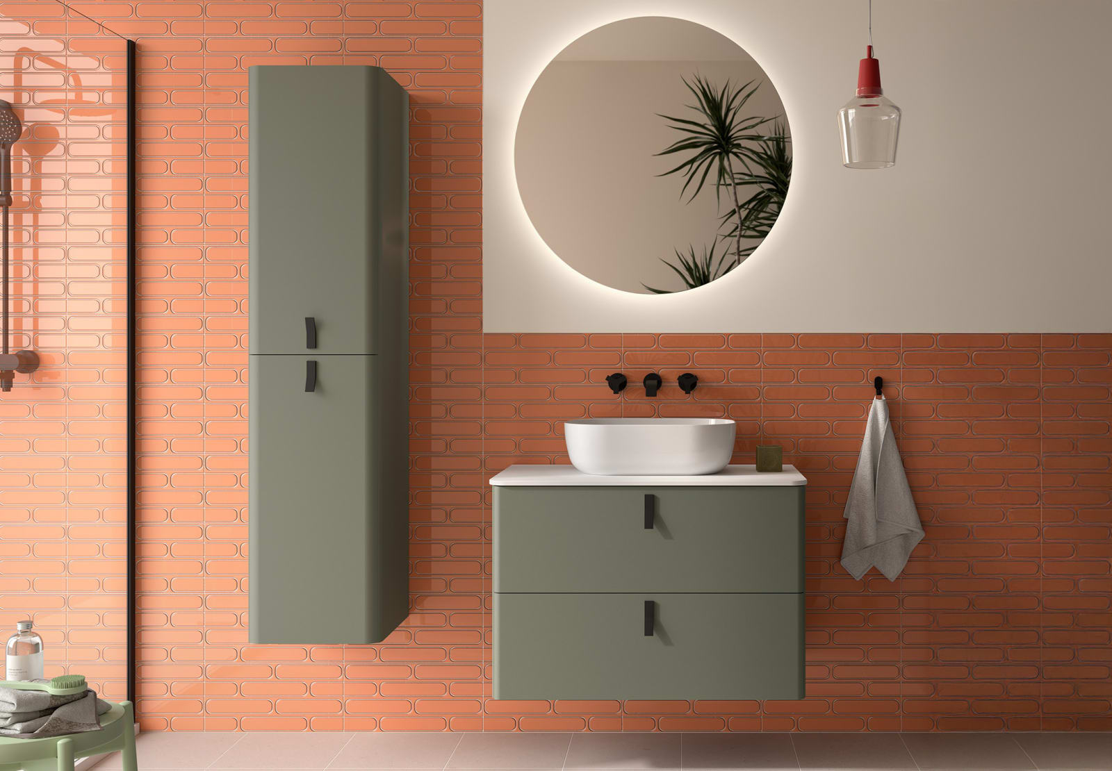 Mueble de baño con encimera Solid Surface Salgar Uniiq Principal 0