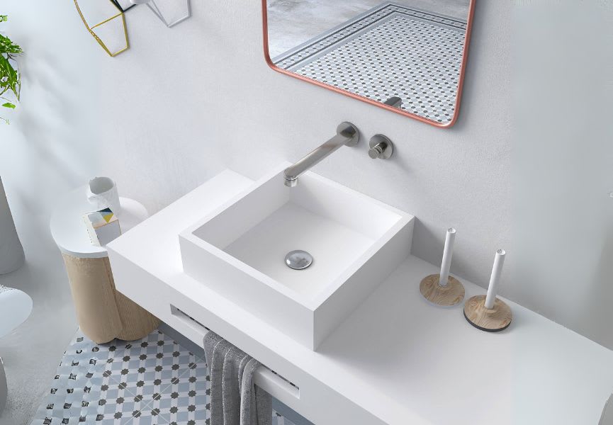 Lavabo sobre encimera Bruntec Quadro Principal 0