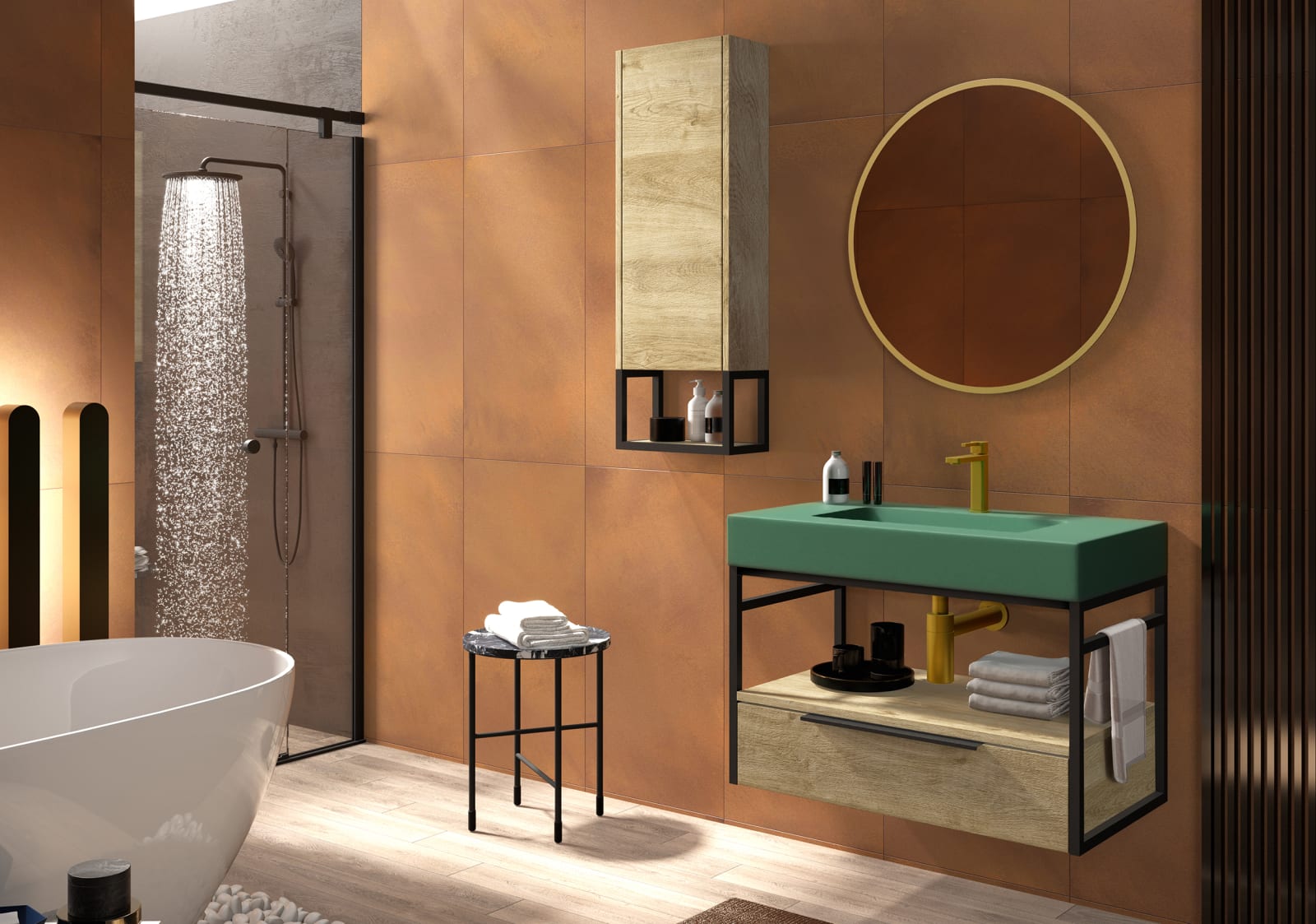 Mueble de baño Coycama Kirk Industrial Principal 0