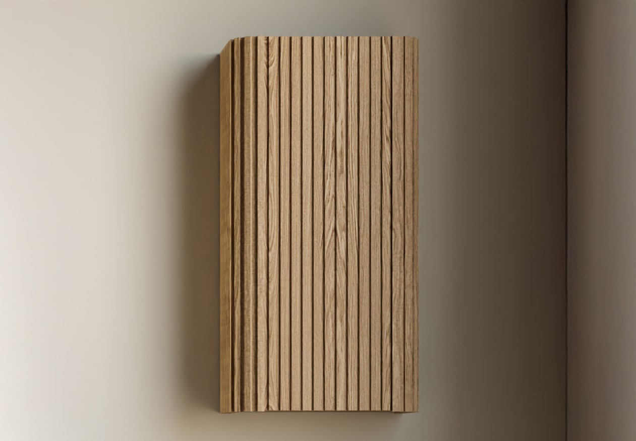Colgar de baño madera maciza de Fresno Bruntec Neo Curve Principal 0