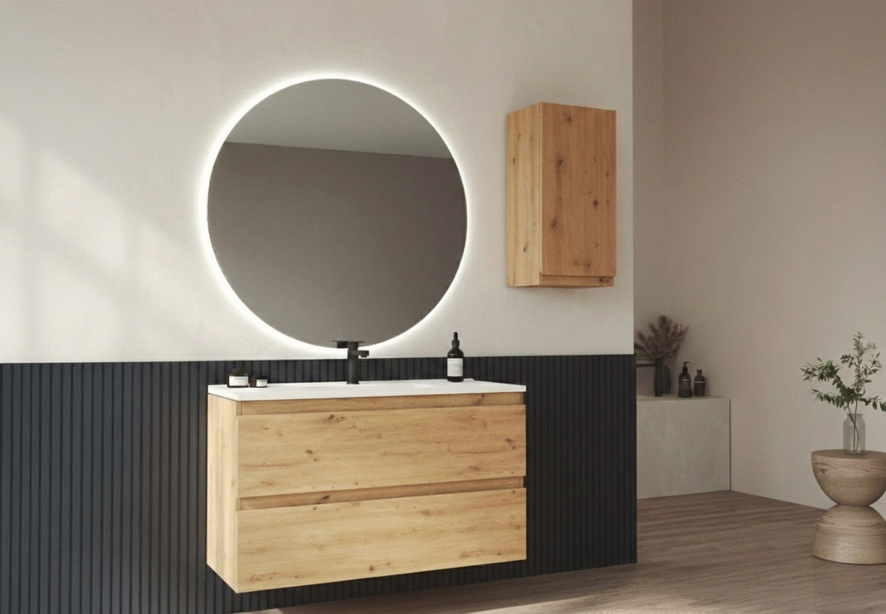 Mueble de baño color madera Bruntec Vilma Principal 0