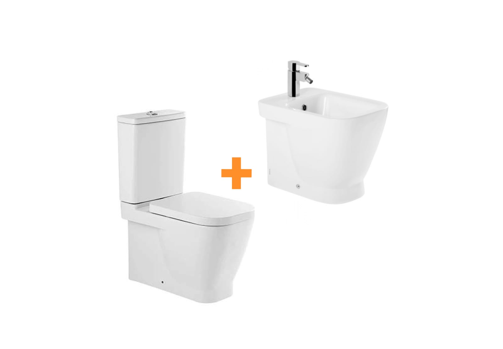 Pack inodoro + bidé compacto de Unisan Sanidusa Look Principal 0