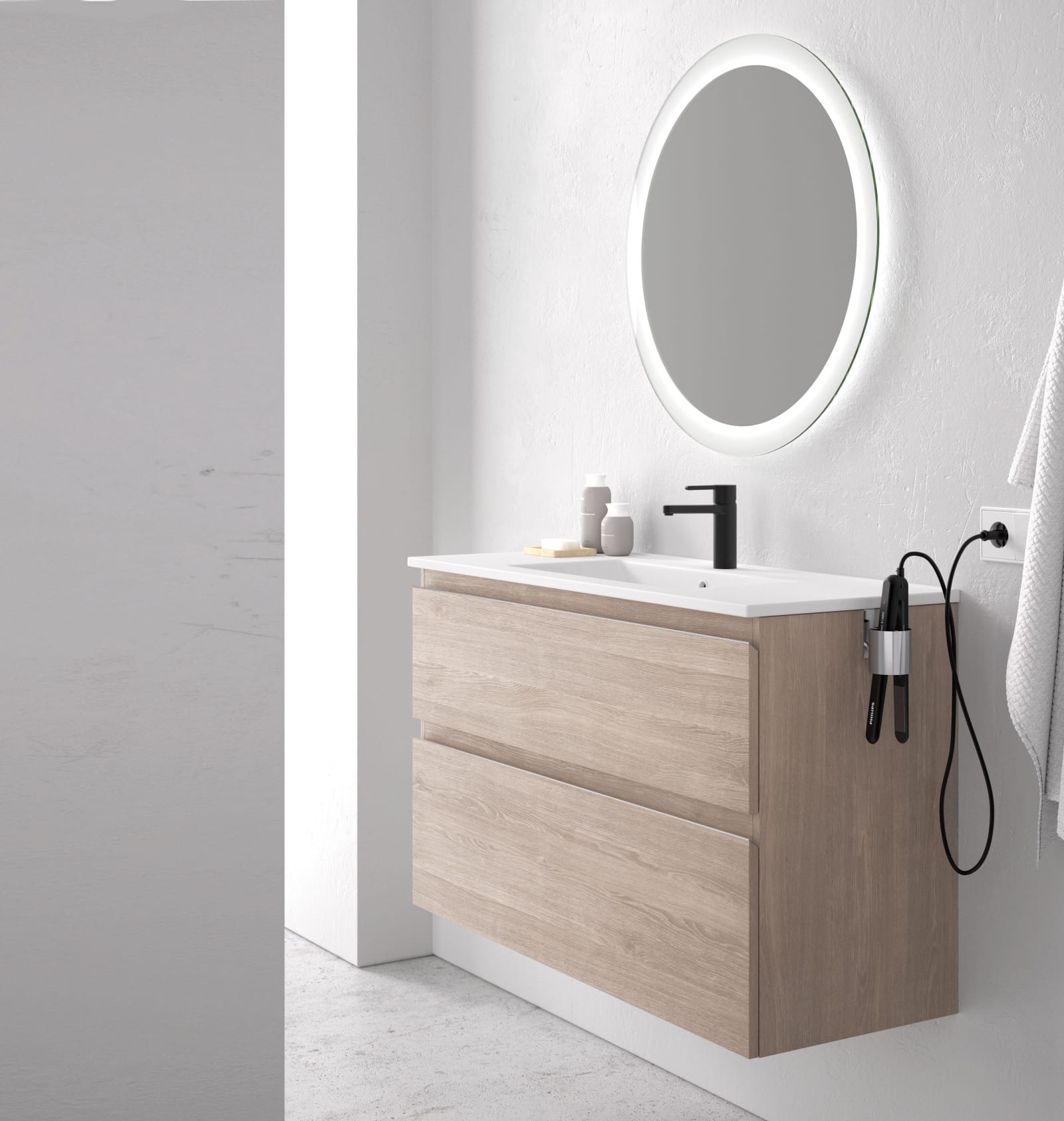 Conjunto mueble de baño fondo reducido 39 cm Avila Dos Carmen Principal 0