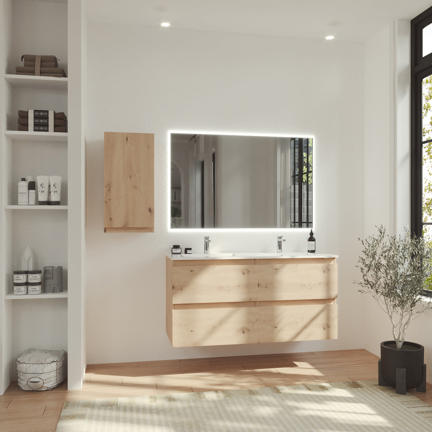 Mueble de baño color madera Bruntec Vilma Principal 0