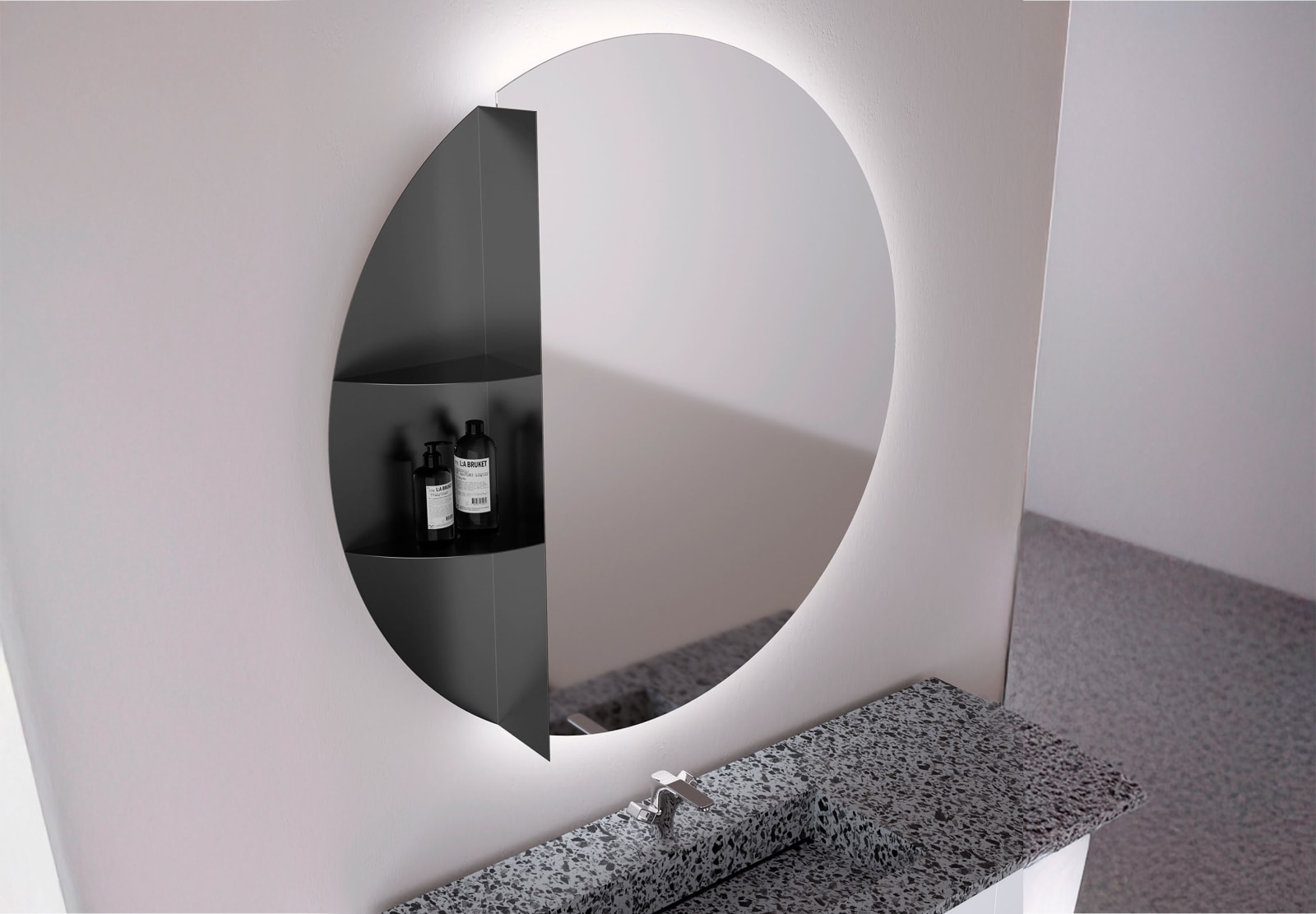 Espejo de baño con luz LED Bruntec Nilo Principal 0