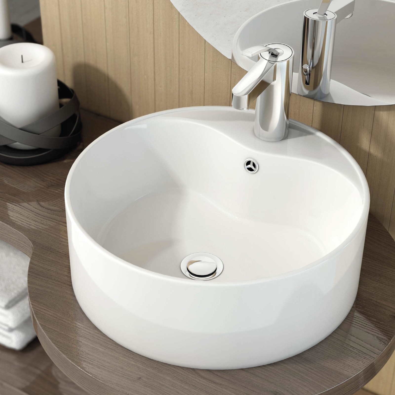 Lavabo sobre encimera Art and Bath Round Principal 0