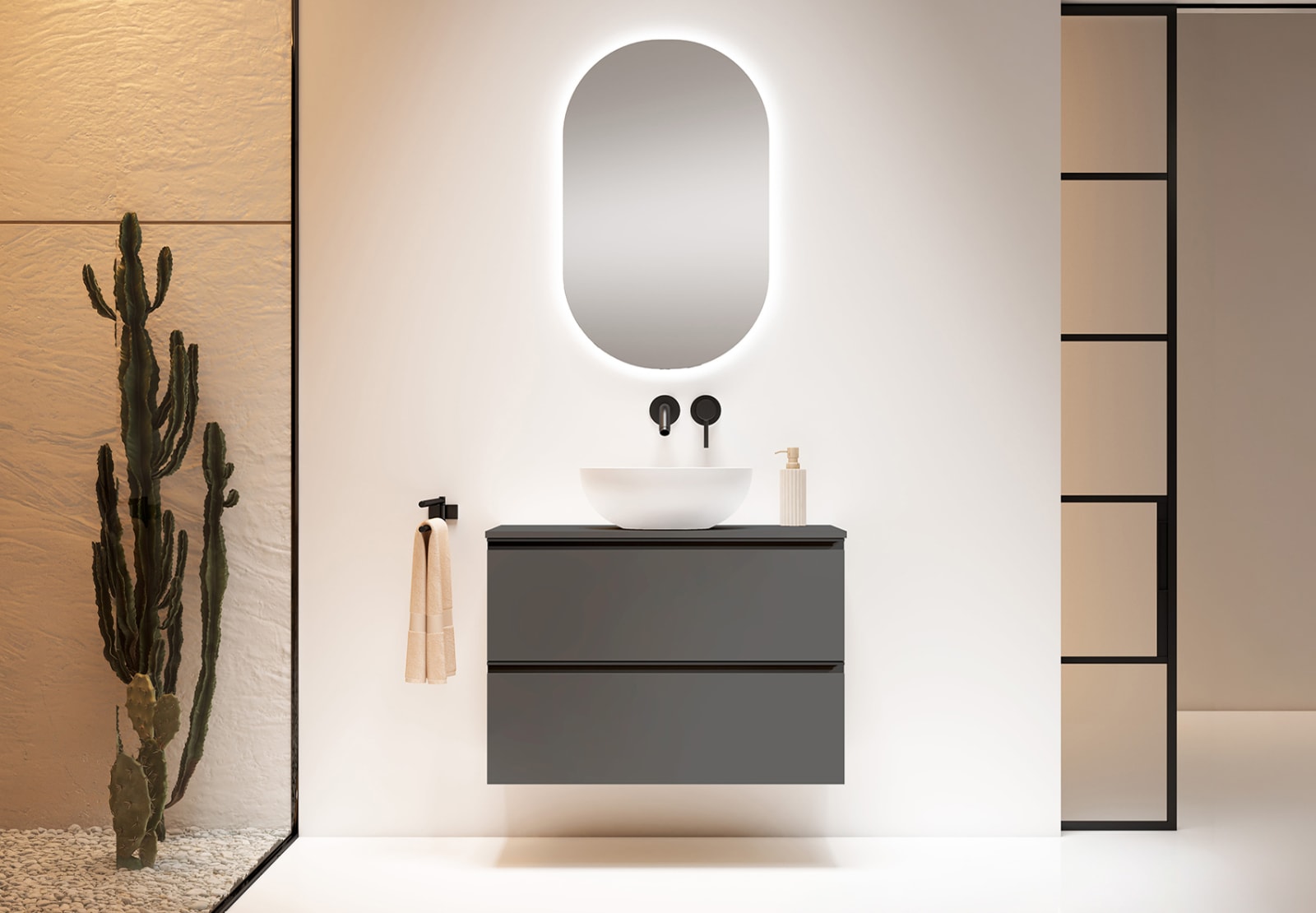 Mueble de baño con encimera de DMF Compatech Visobath Granada Principal 0