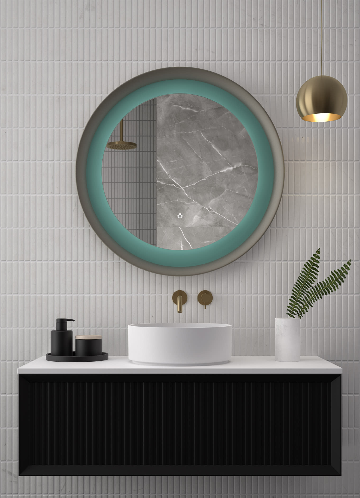 Espejo de baño con luz LED de Eurobath, Bahía Principal 0