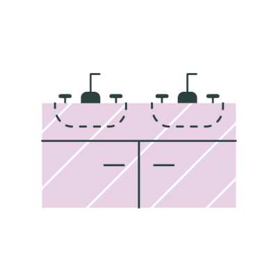 Doble lavabo