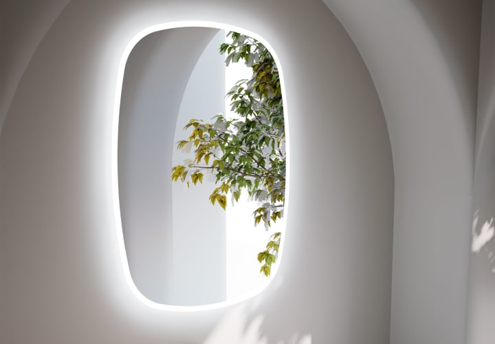 Espejo de baño con luz LED Bruntec Selene Detalle 1