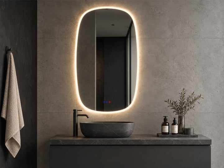 Espejo de baño con luz LED Bruntec Selene Principal 2