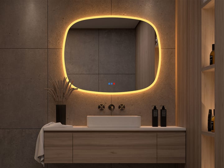 Espejo de baño con luz LED Bruntec Selene Principal 1