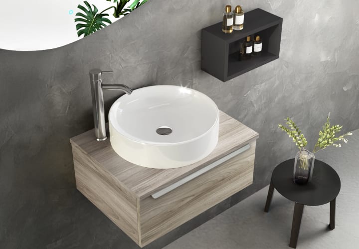 Mueble de baño con encimera de madera Coycama Landes Ambiente 6