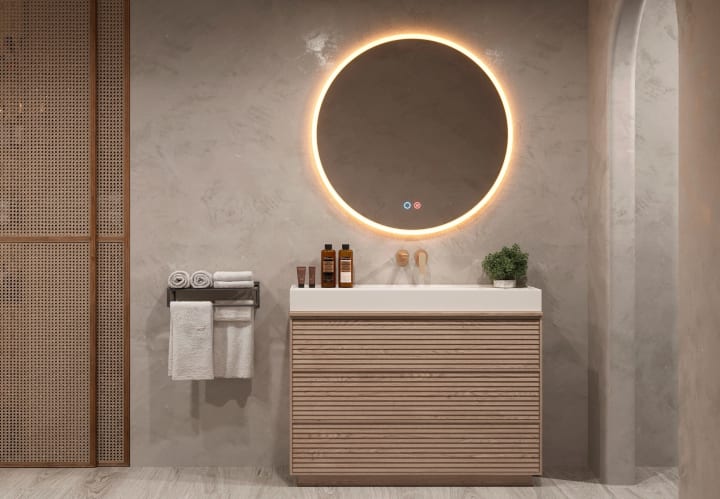 Espejo de baño con luz LED Ledimex Atenas Principal 1