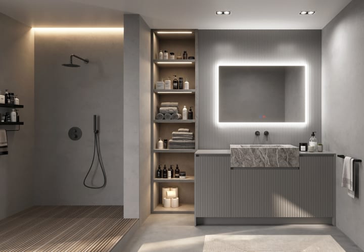 Espejo de baño con luz LED Ledimex Praga Ambiente 8