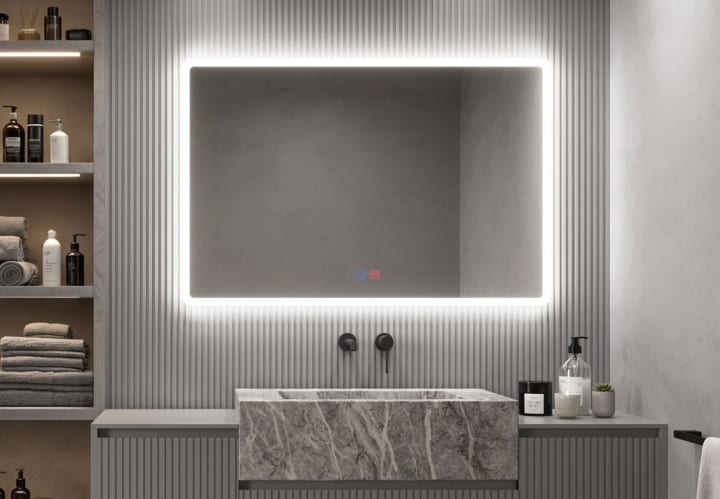 Espejo de baño con luz LED Ledimex Praga Principal 1