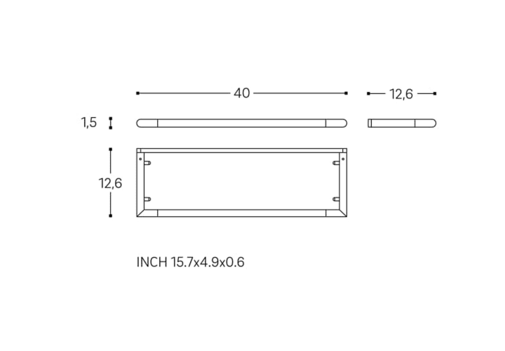 Repisa de baño Cosmic Micra Croquis 2