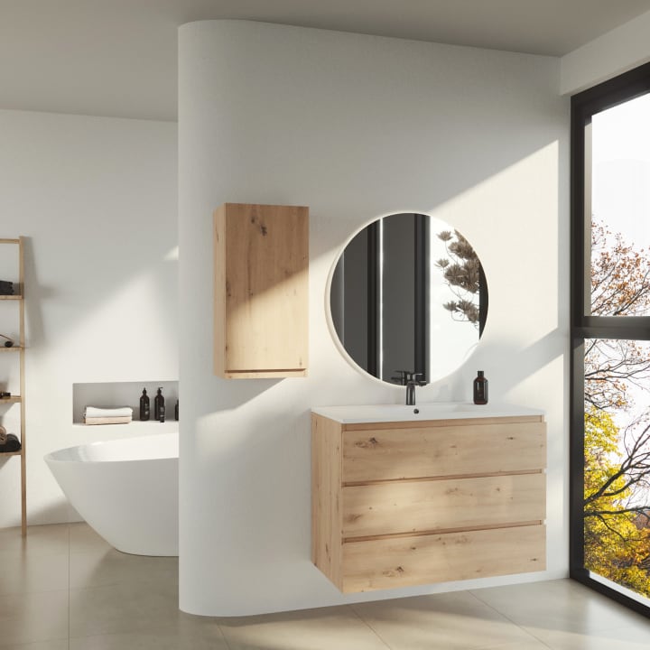 Mueble de baño color madera Bruntec Vilma Principal 2