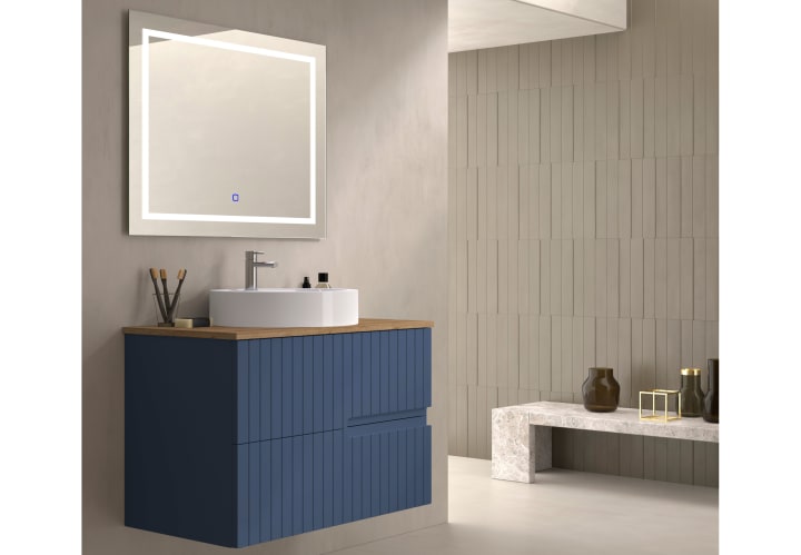 Mueble de baño con encimera de madera Bruntec Ebi colores Principal 7