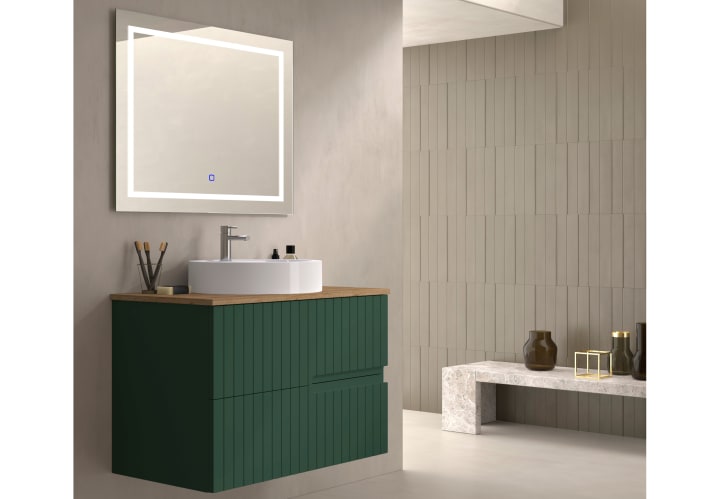 Mueble de baño con encimera de madera Bruntec Ebi colores Principal 6