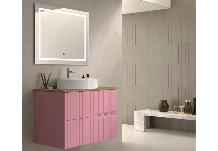 Mueble de baño con encimera de madera Bruntec Ebi colores Principal 9