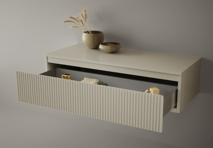 Cajonera DMF lacada Alpes Bruntec Detalle 3