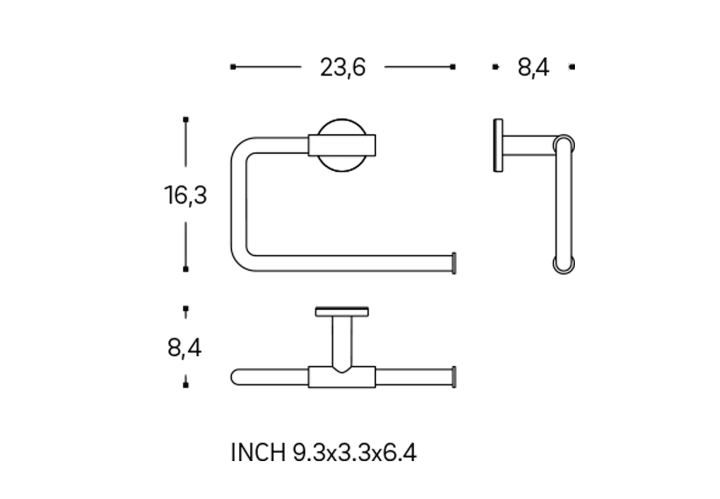 Toallero de baño Cosmic Architect S+ Croquis 24