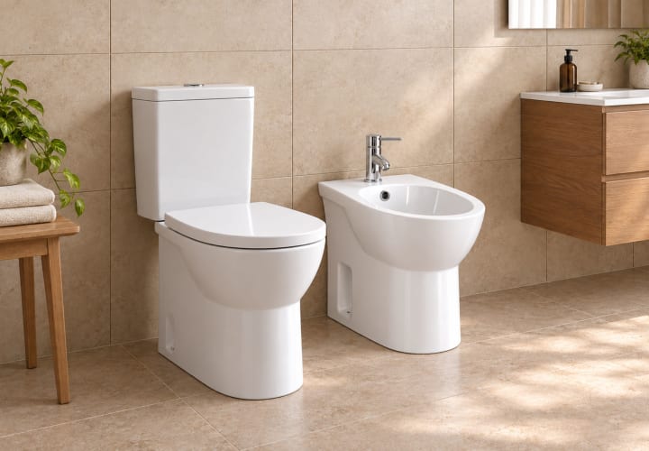 Pack inodoro + bidé Unisan Sanindusa Easy Ambiente 8
