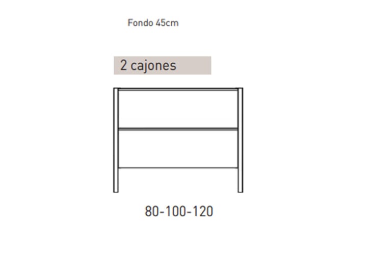 Mueble de baño Viso Icon Croquis 27