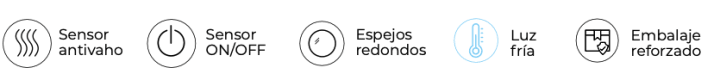 Espejo de baño con luz LED Ledimex Lisboa Croquis 14