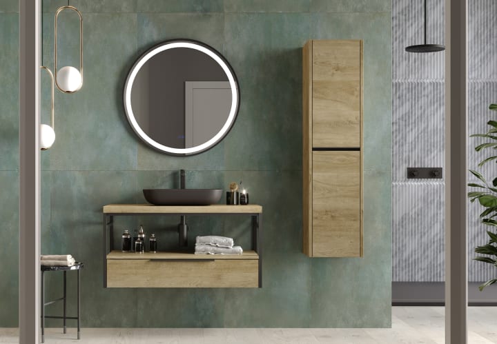Mueble de baño con encimera Coycama Kirk industrial Principal 1