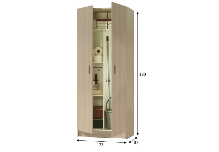 Armario multiusos de baño Bruntec USE Croquis 8