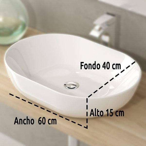 Lavabo sobre encimera Art and Bath Mónaco 60 Detalle 1