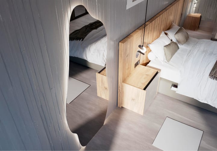 Espejo de baño con luz LED Bruntec Nature Ambiente 2