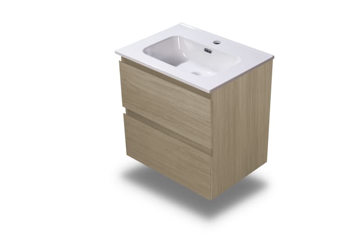 Conjunto de mueble de baño pequeño Bruntec Nivo 2 cajones suspendido Detalle 9