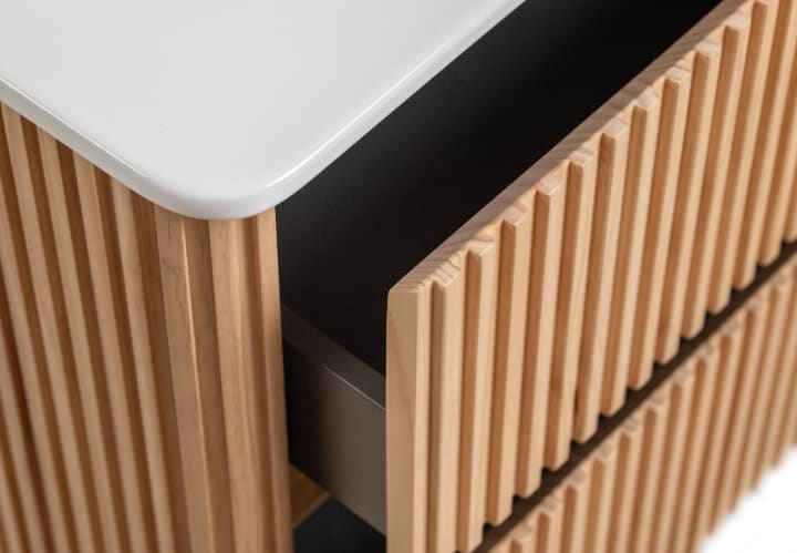 Conjunto de mueble de baño con lavabo encastrado Bruntec Baviera Detalle 2