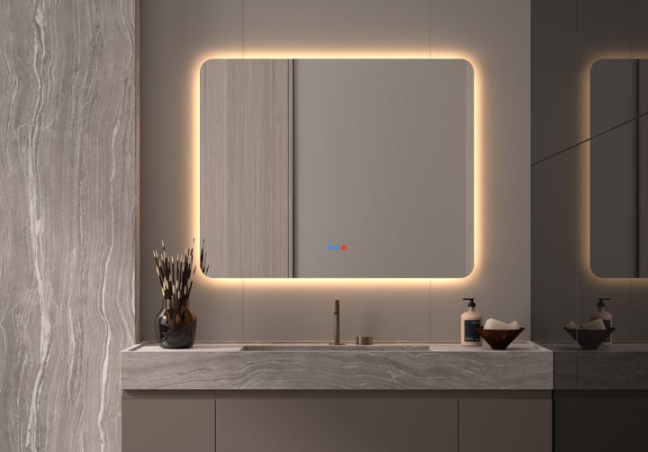 Espejo de baño con luz LED Bruntec Drako Principal 3