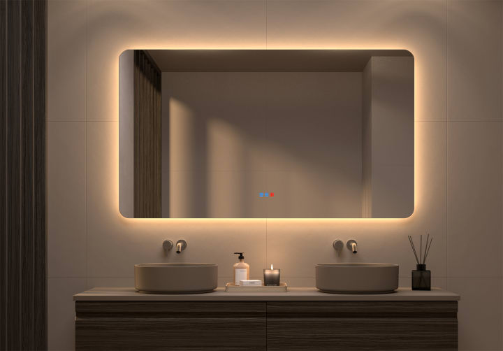 Espejo de baño con luz LED Bruntec Drako Principal 2