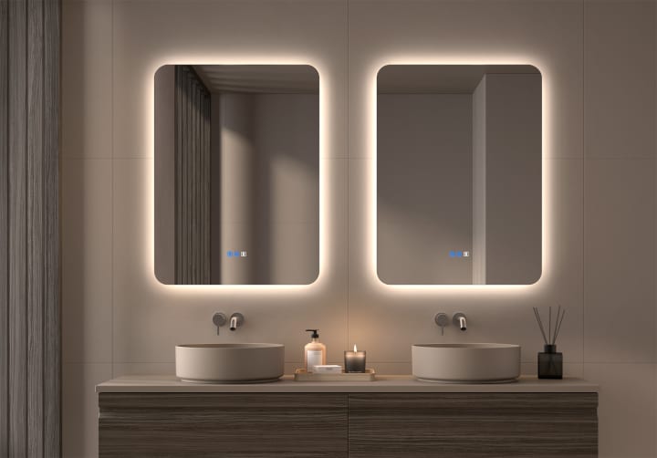 Espejo de baño con luz LED Bruntec Drako Principal 1