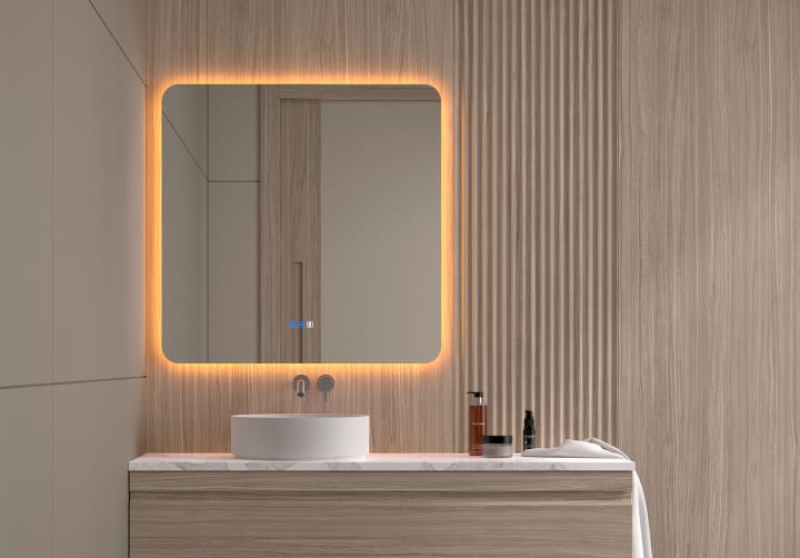 Espejo de baño con luz LED Bruntec Drako Detalle 6