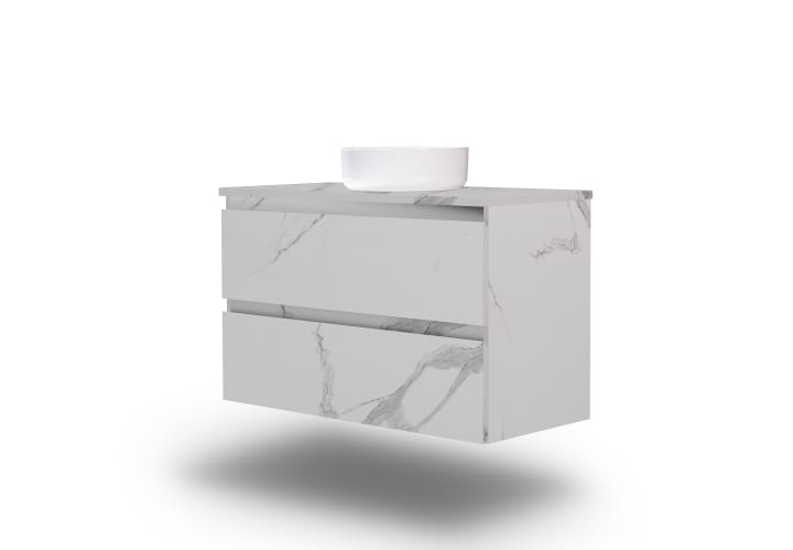 Mueble de baño MDF lacado con encimera de madera Bruntec Vilma Principal 19