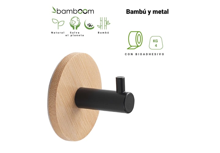 Conjunto de perchas de baño Gedy Juncos Detalle 1