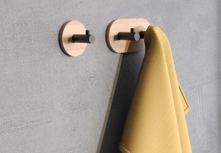 Conjunto de perchas de baño Gedy Juncos Ambiente 3