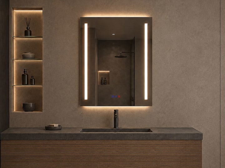Espejo de baño con luz LED Bruntec Katrina Principal 2