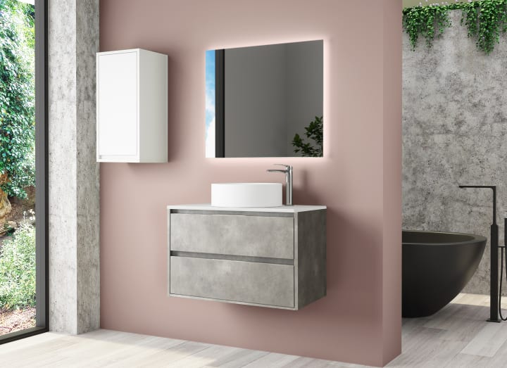 Mueble de baño con encimera de Solid Surface Bruntec Boston Principal 3