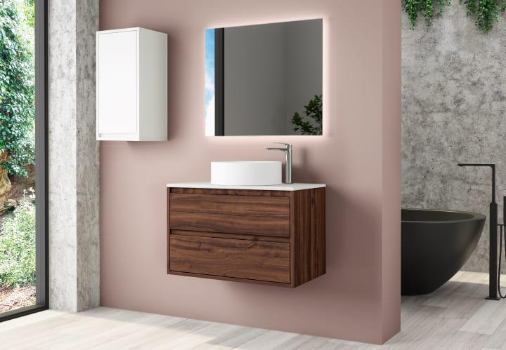 Mueble de baño con encimera de Solid Surface Bruntec Boston Principal 2
