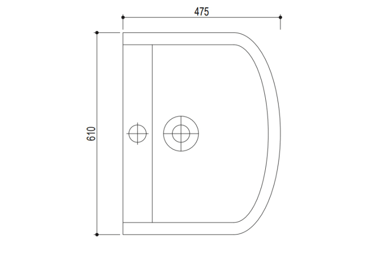 Lavabo con pedestal Nexos Strohm Teka Croquis 2